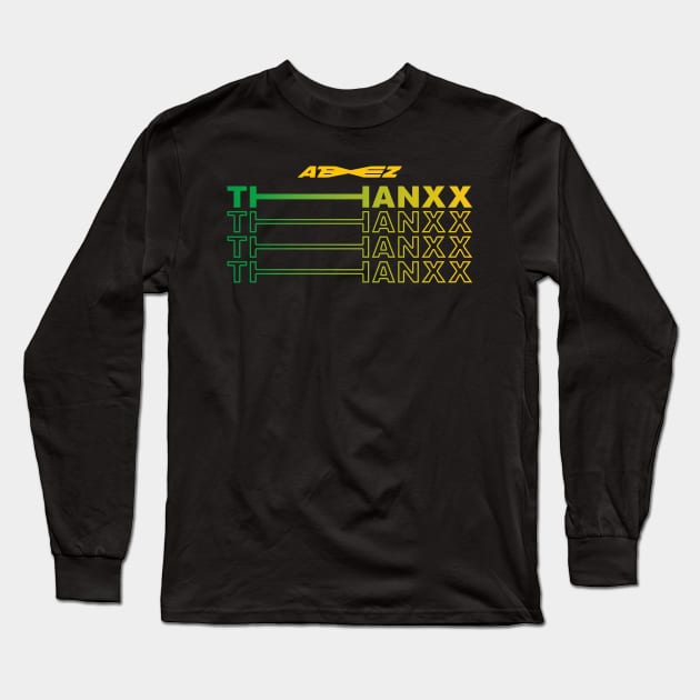 Ateez Thanxx Long Sleeve T-Shirt by hallyupunch